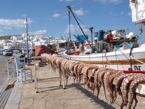 Das Fischerdorf Naoussa auf der Insel Paros